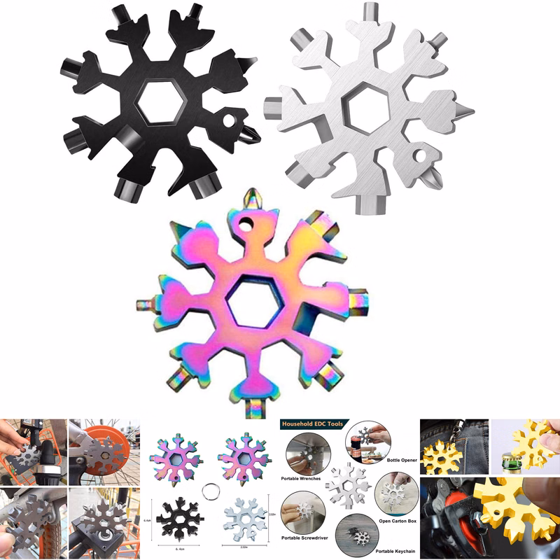 Multi-function Tools Snowflake Wrench