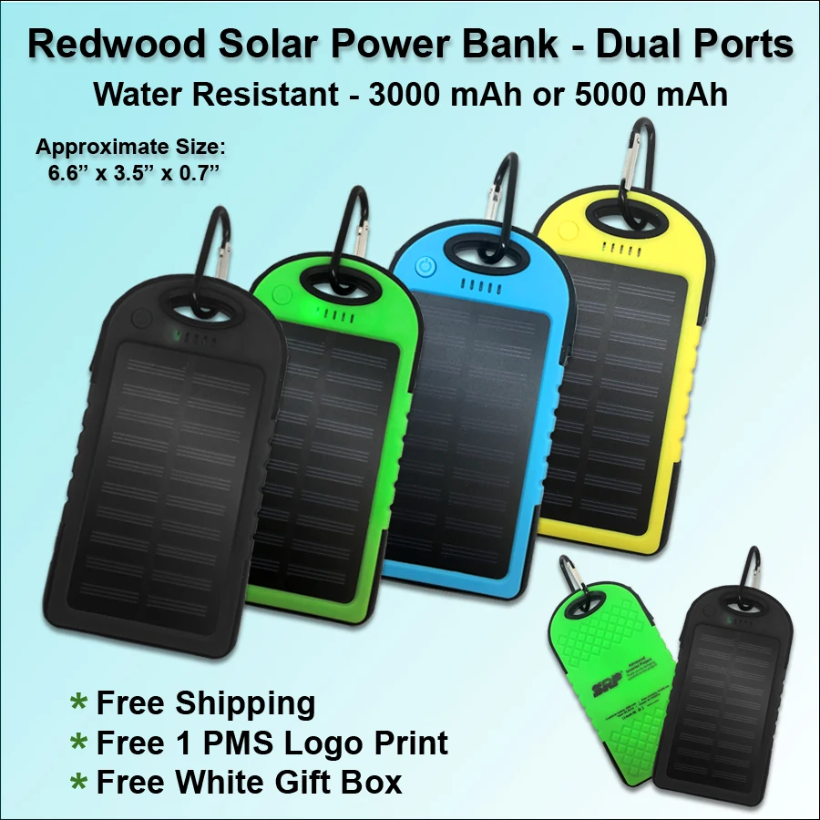 Redwood Solar Power Bank - 3000 mAh 1