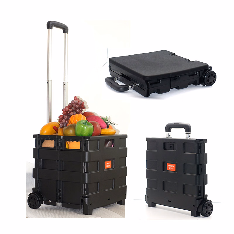 Collapsible Folding Box Cart On Wheels