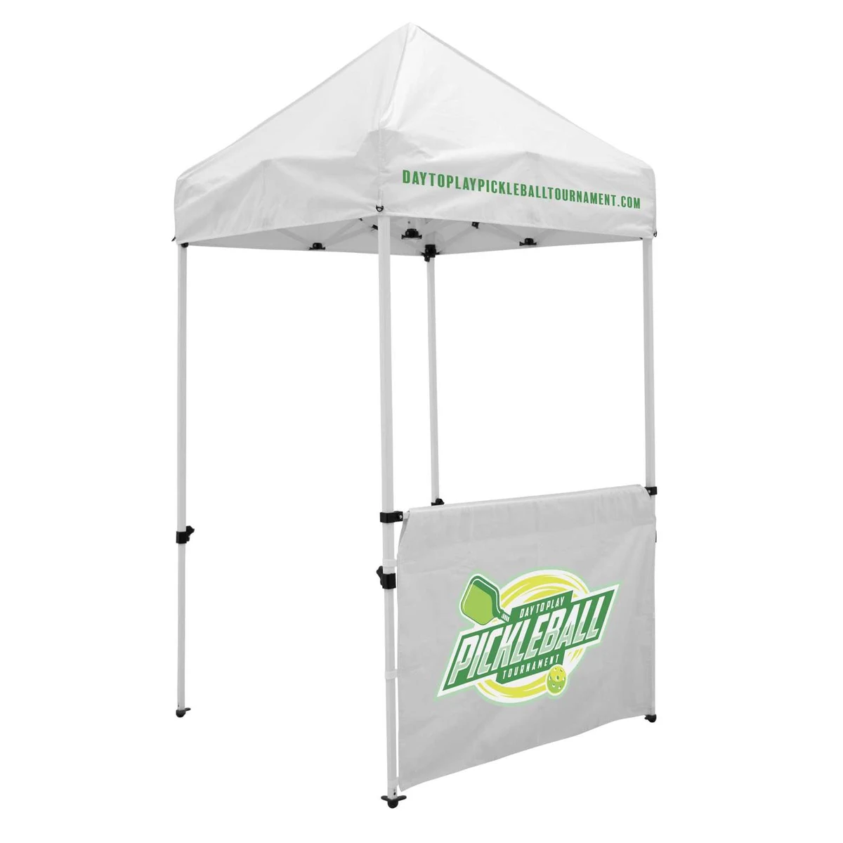 5' Economy Tent Half Wall (Full-Color Imprint) 1