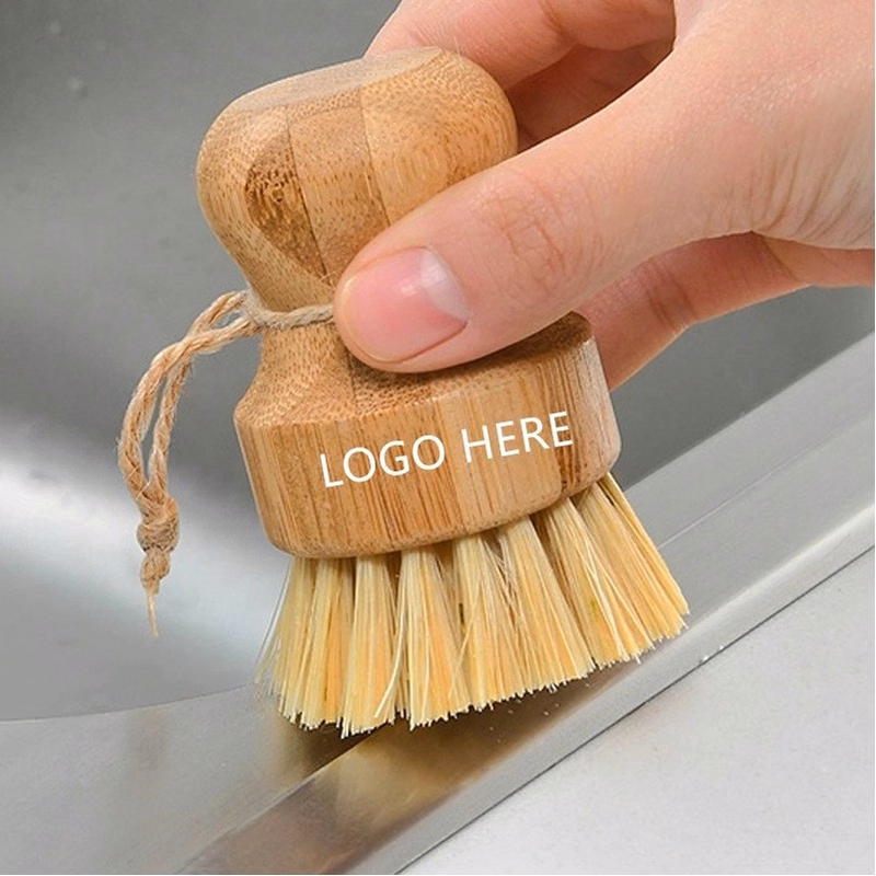Wooden Scrub Brush With Palm Sial Fibers