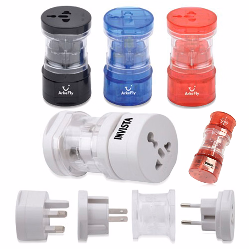 Translucent Universal Travel Power Adapter With USB Port
