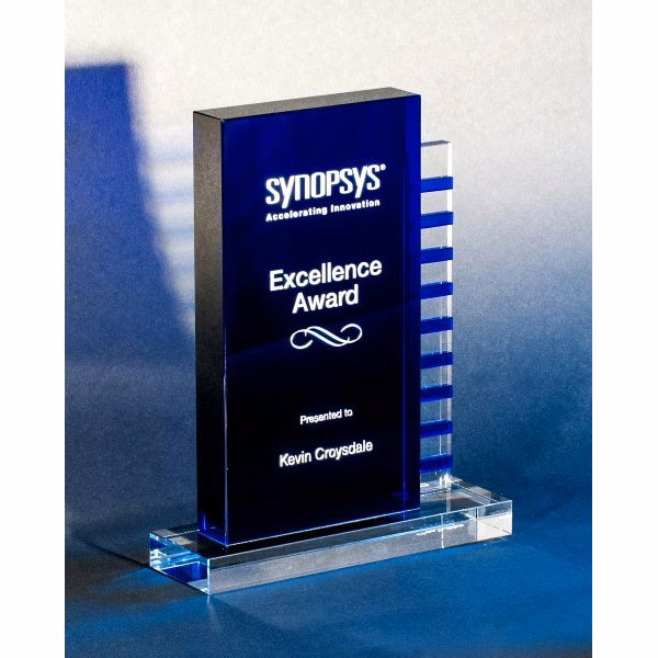 Contemporary Vistas Crystal The Ladder, Blue Award