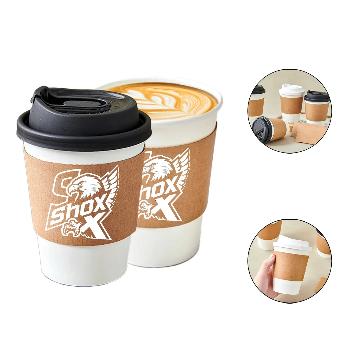 MOQ 50 Coffee Cup Sleeves 1