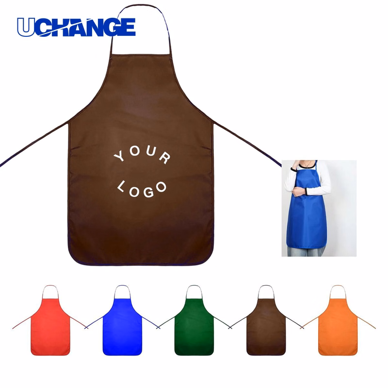100% Cotton Apron with Front Pocket for Cooking