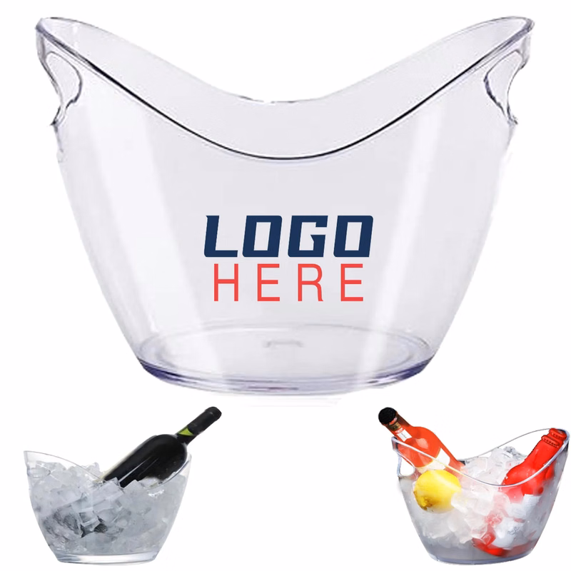 4L Clear Acrylic Ice Bucket MOQ50pcs