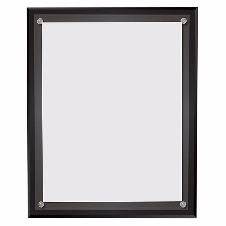 Certificate Holder Clear On Black (10 1/2"x 13"x 3/8")