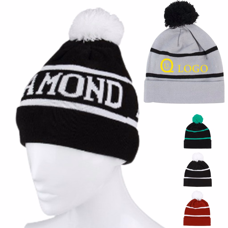 Pom-Pom Knitted Hat