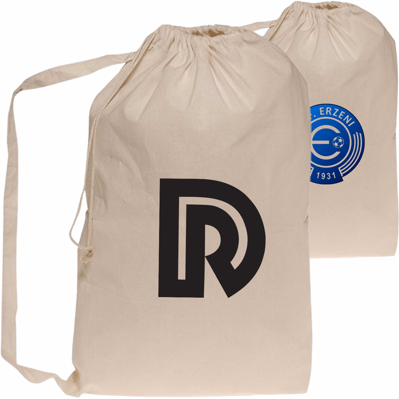 Natural Cotton Laundry Bags for Collegiate