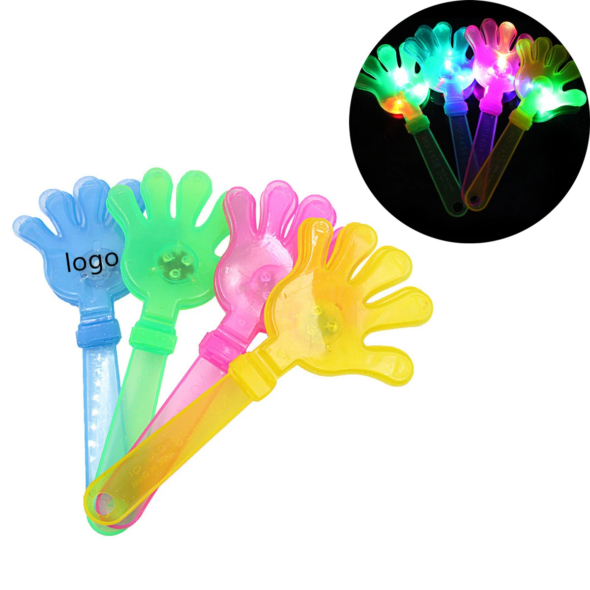 LED Hand Clappers, custom team spirit item with logo imprint 1