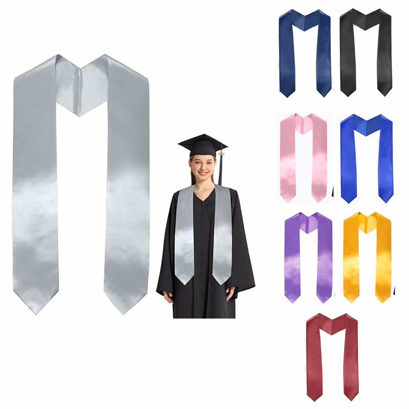 Plain Graduation Stole for Unisex Adults