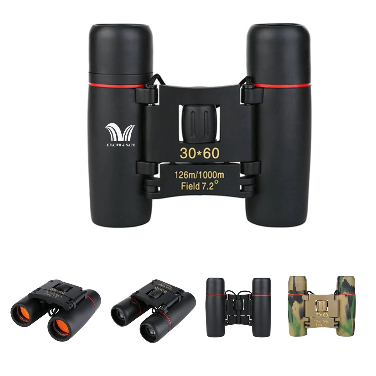 Red Coated Binoculars 1