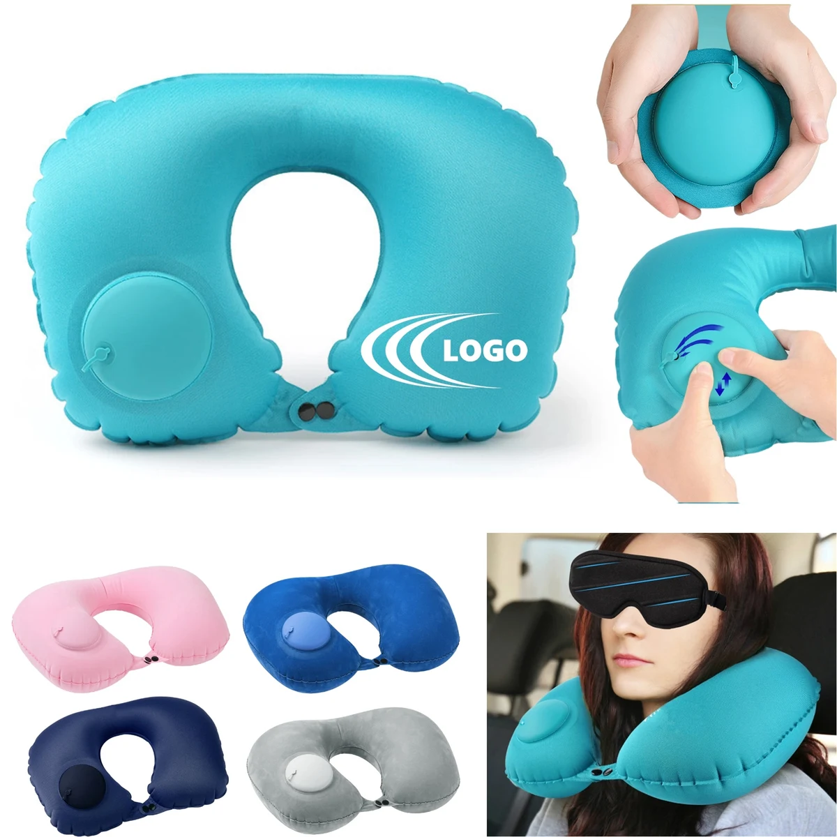 Inflatable Neck Travel Pillow 1
