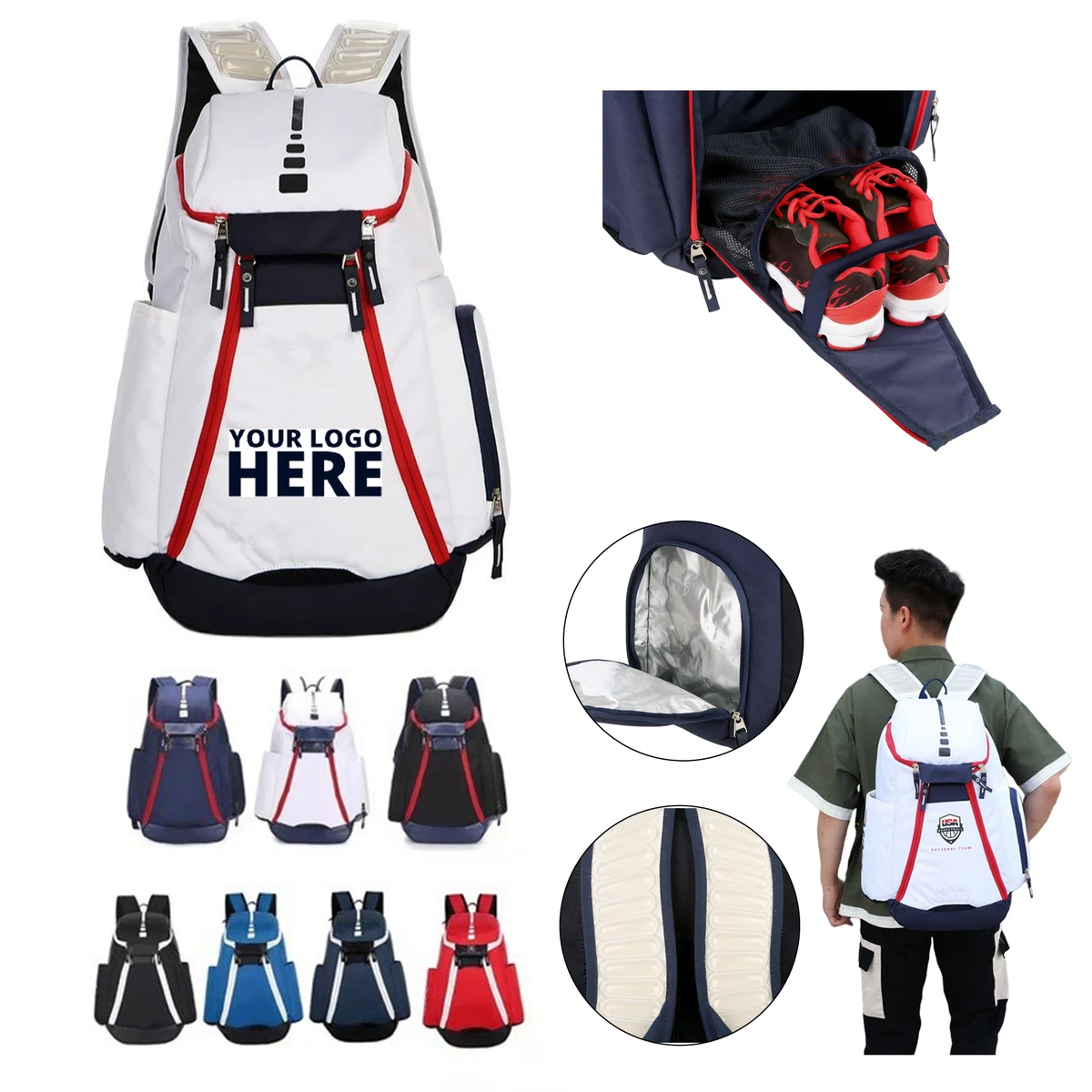 Large Oxford Basketball Bag 1