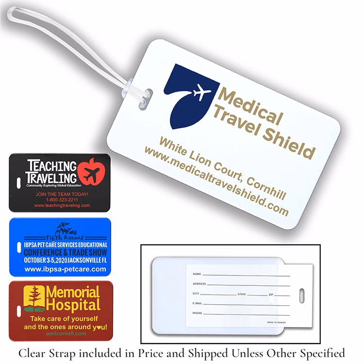 "Thunderbolt Spot" Spot Color ID Slip-In Pocket Luggage Bag Tag
