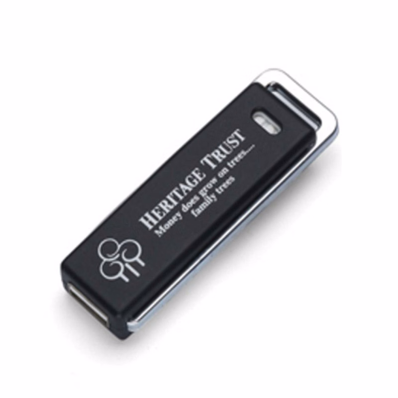 Slide USB Flash Drive w/Key Chain (8 GB)