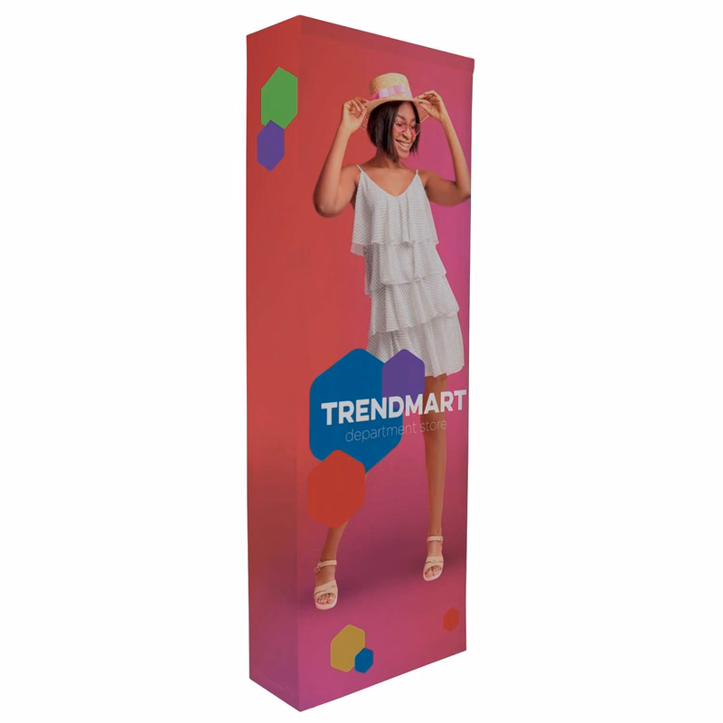 3' Straight Splash Floor Display 4-Sided Kit (Recycled Polyester Knit)