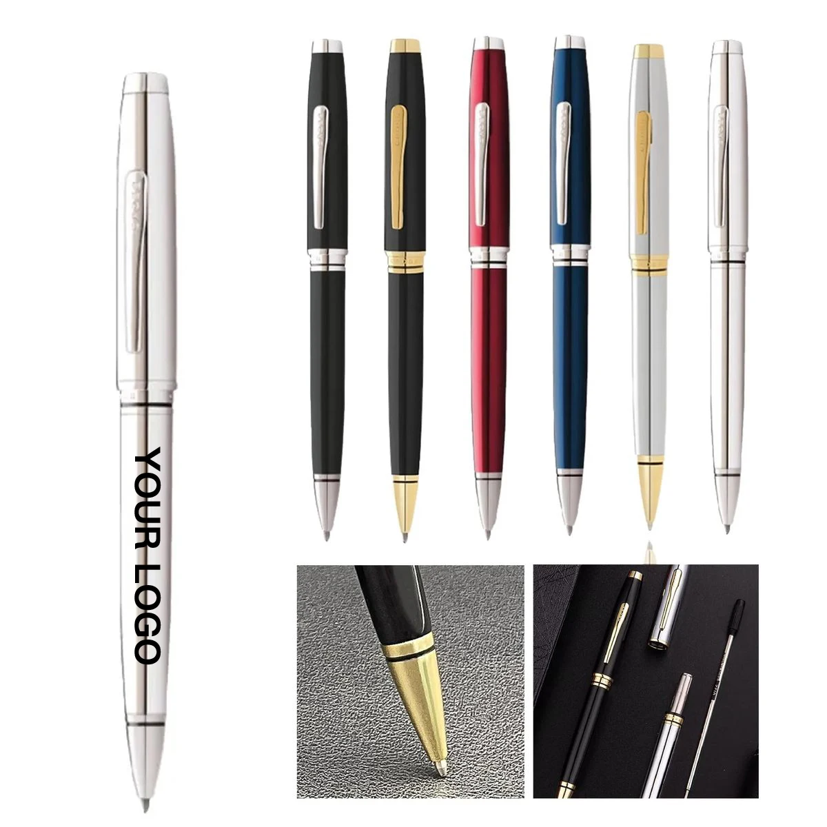 Metal Twist Ballpoint Pen with Sleek Swivel Action 1