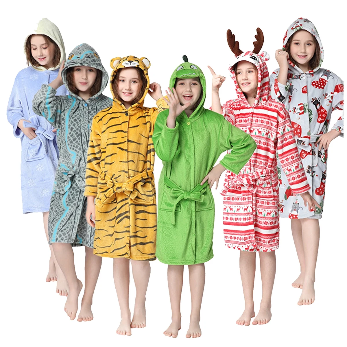 Matching One Piece Animal Pajamas Onesie for Family Costume 1