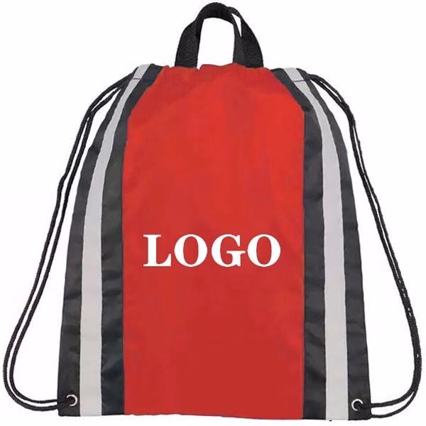 Non-Woven Reflective Drawstring Backpack