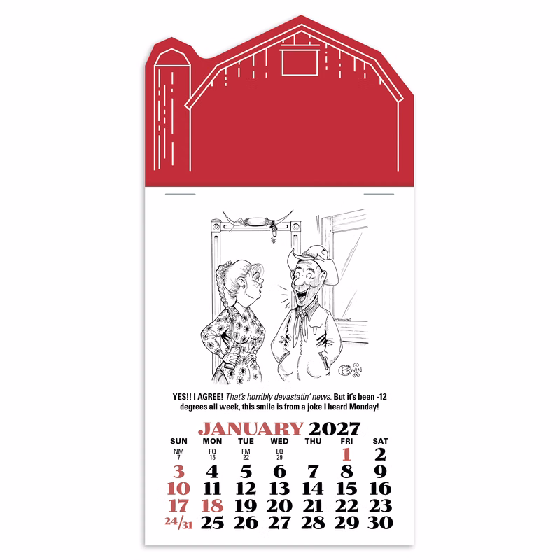 Triumph® Calendars Press-N-Stick Cowboy Calendar