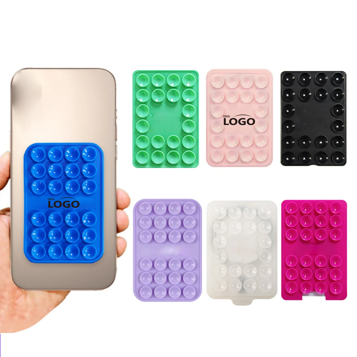 Double Sided Silicone Suction Mobile phone Mount Case 1