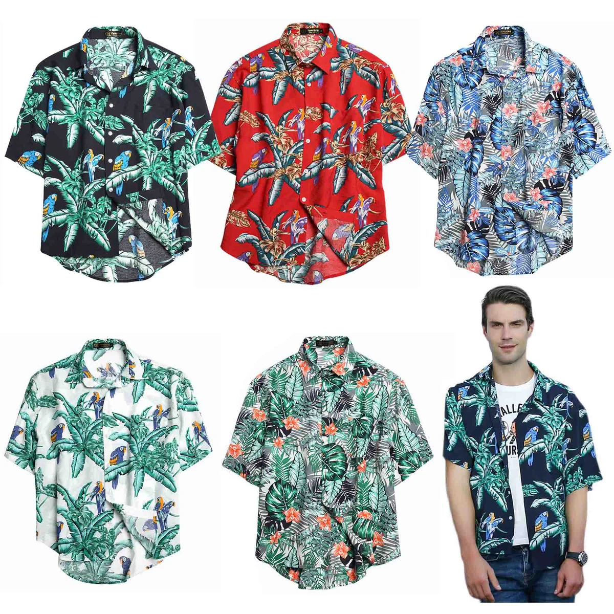 Hawaiian Loose Lapel Shirt 1
