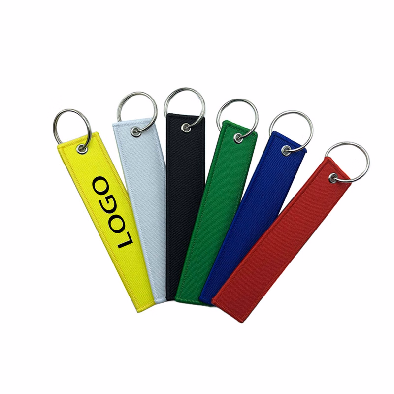 Embroidery Keychain Luggage Tag MOQ 100