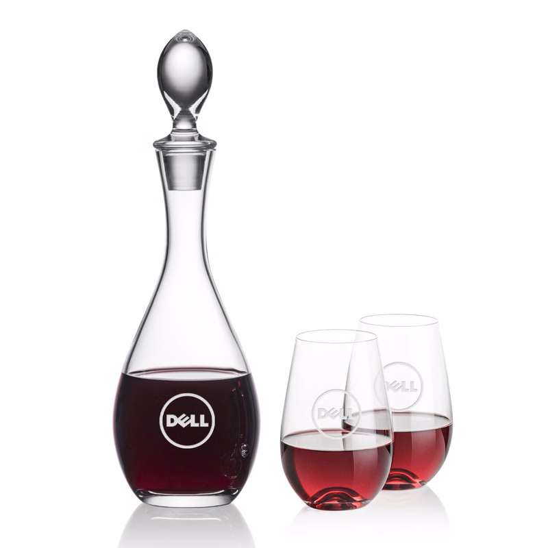 Malvern Decanter & Boston Stemless Wine