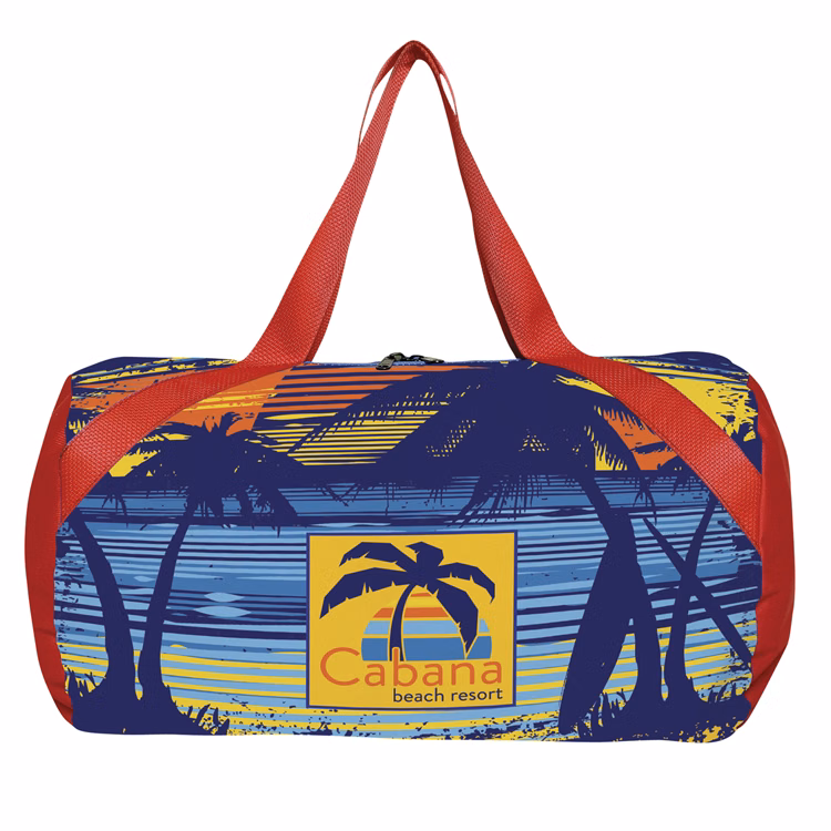 Round Duffel Bag- Full Color-Sewn in the USA