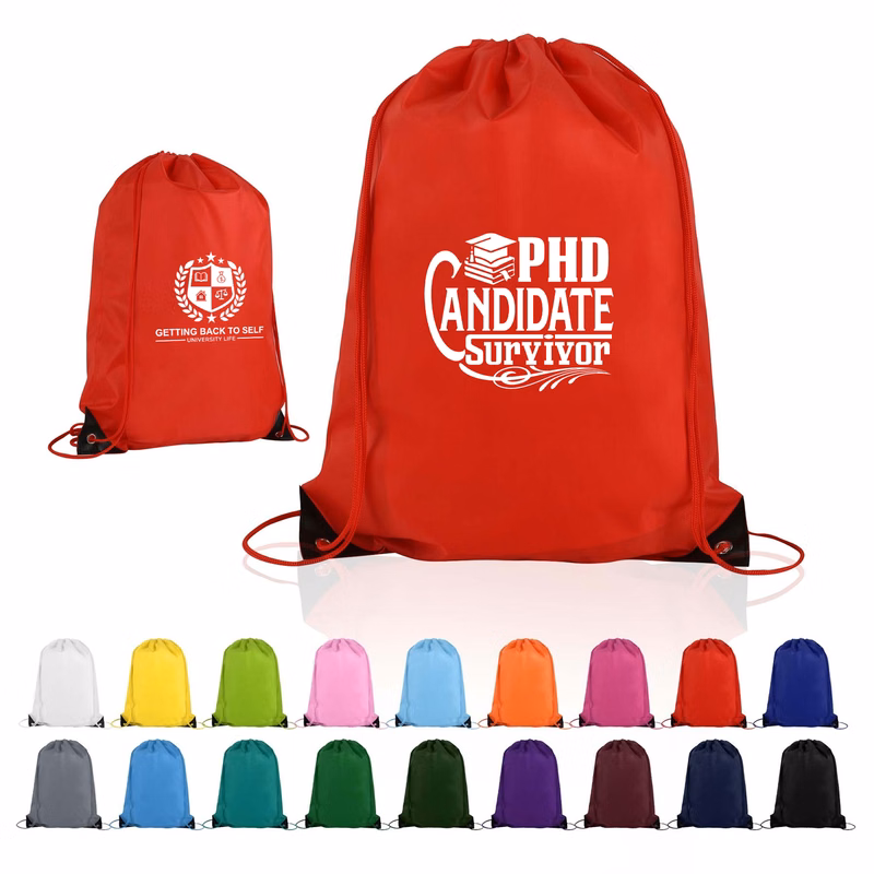 Custom Drawstring Bag with Reinforced Corners