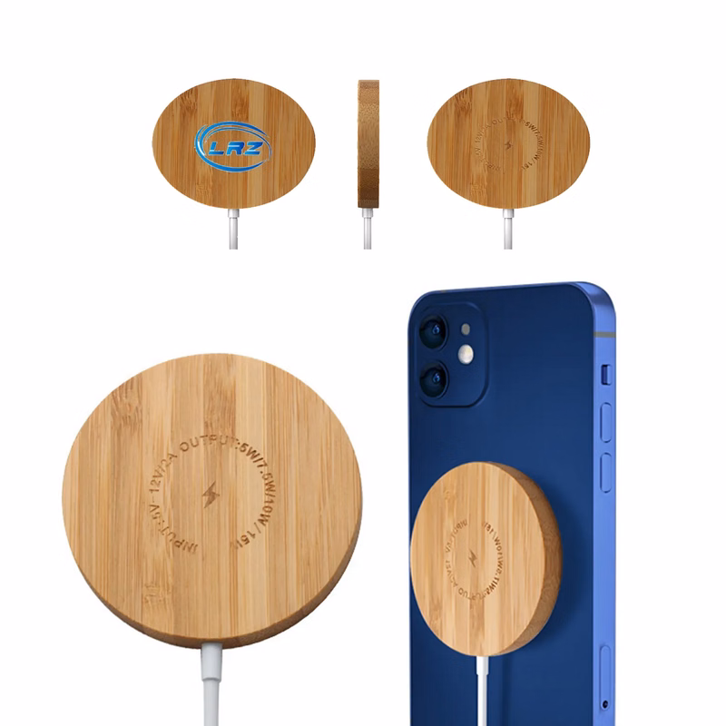 Bamboo Magnetic Wireless Charger