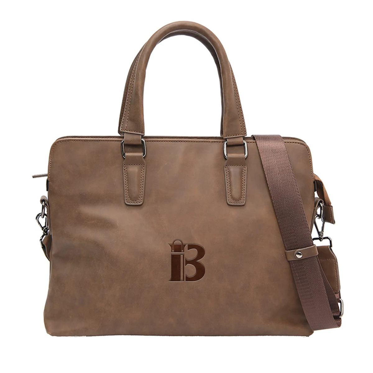 Casual Pu Leather Messenger Tote Bag 1