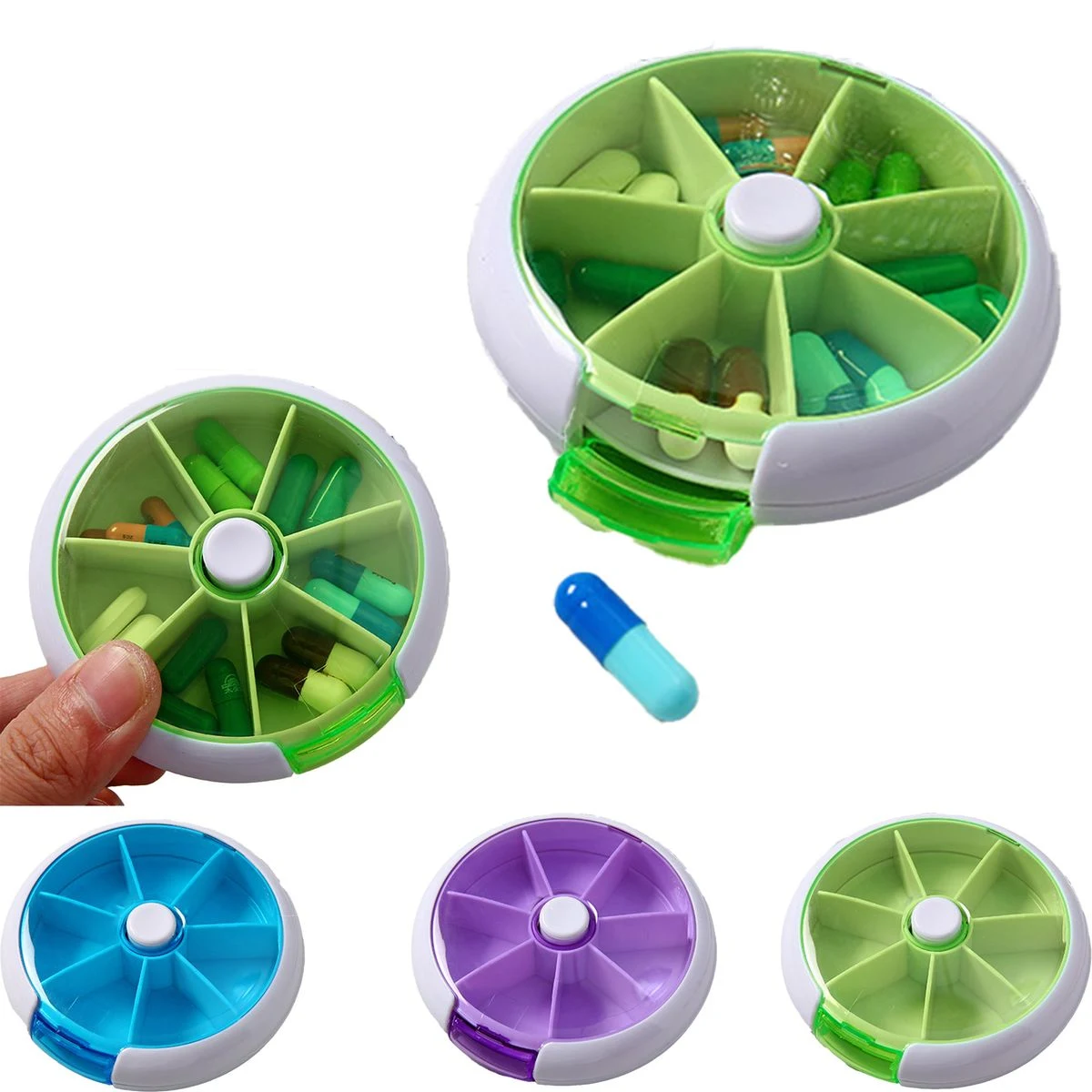 Innovative 7-day Rotating Pill Organizer 1