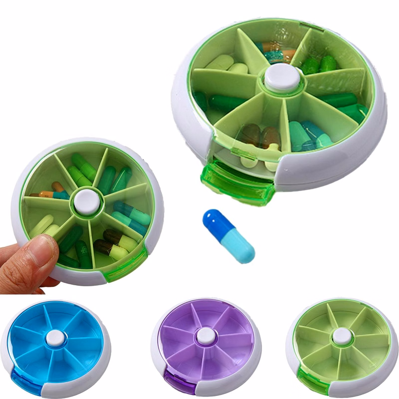 Innovative 7-day Rotating Pill Organizer
