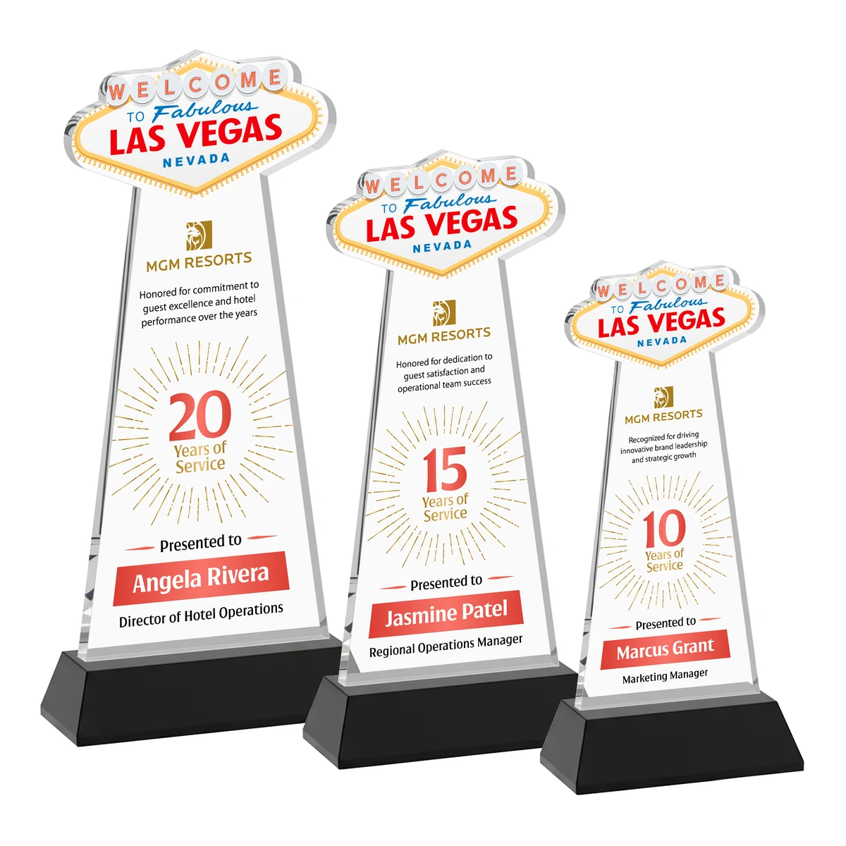 Las Vegas VividPrint™ Award on Hartford Base - Black 1