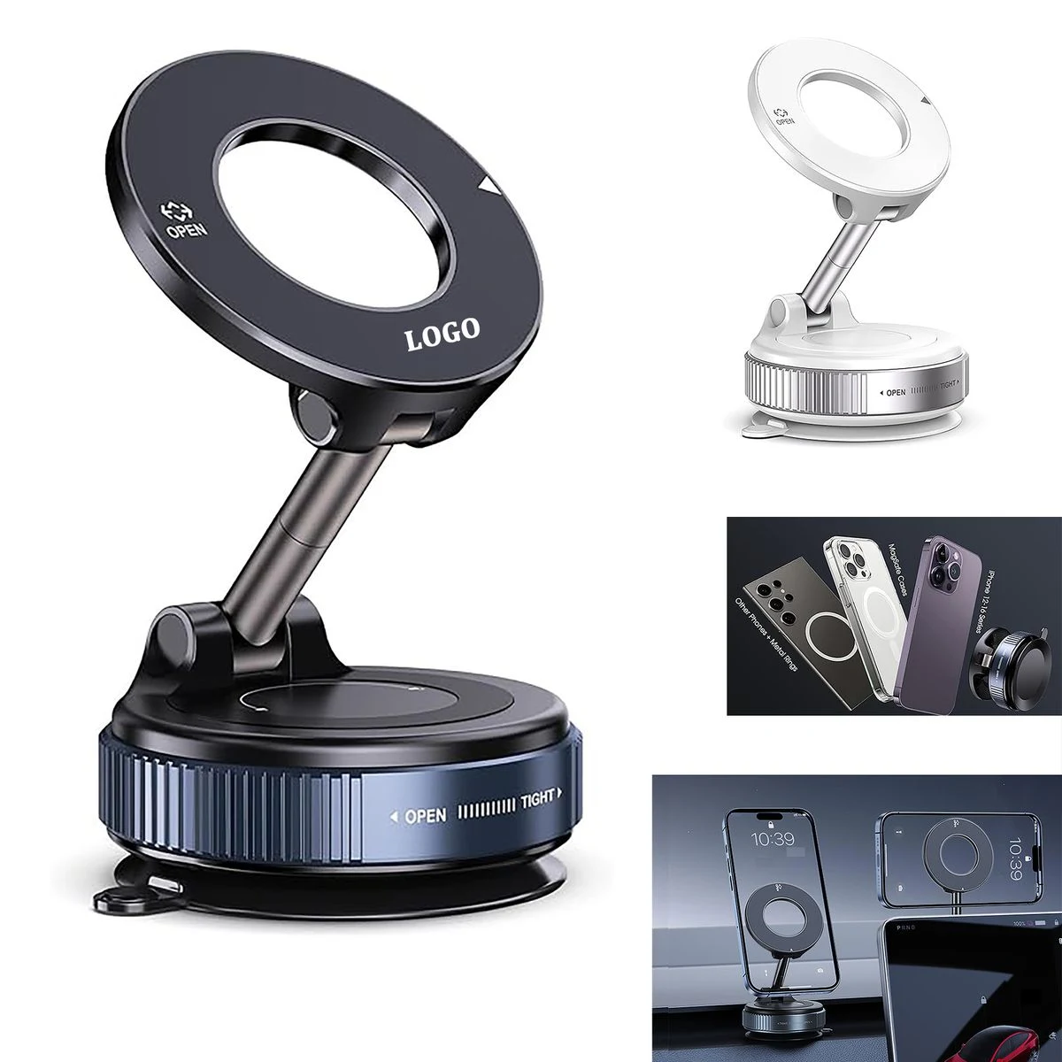 Foldable and Retractable Hands Free Suction Cup Mobile Phone Holder 1
