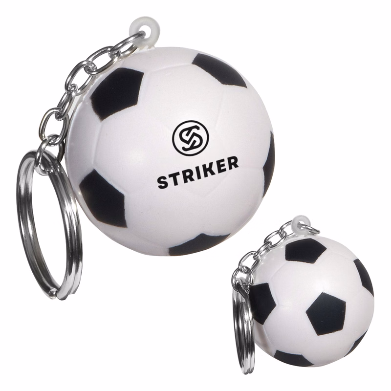 Soccer Ball Stress Reliever Keychain