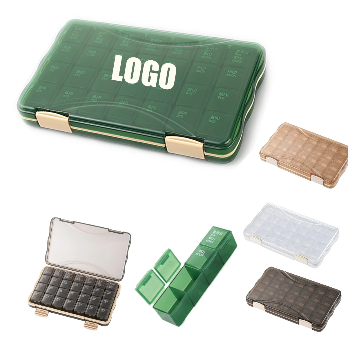 Portable Pill Box Vitamin Organizer 28 Days 1