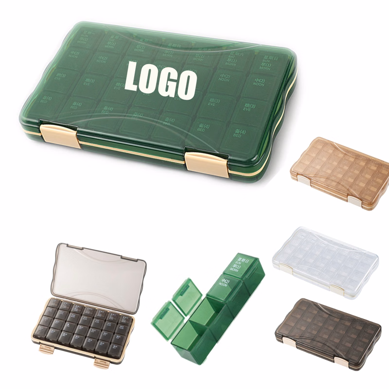 Portable Pill Box Vitamin Organizer 28 Days