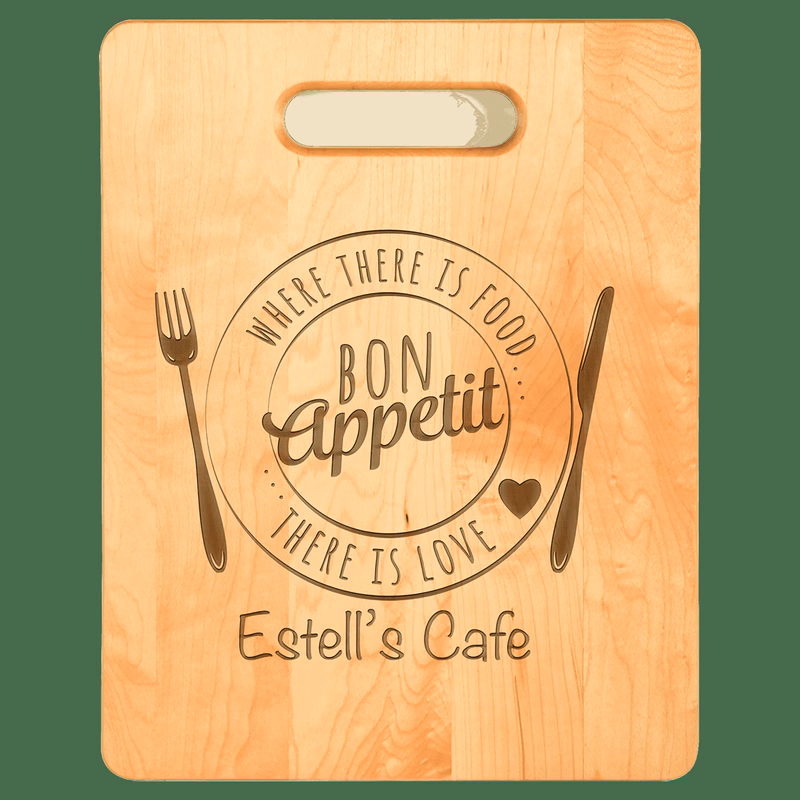 11 1/2" x 8 3/4" Light Brown Maple Cutting Board