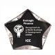5 Inch Clear/Black Luminary Star Acrylic Trophy 1