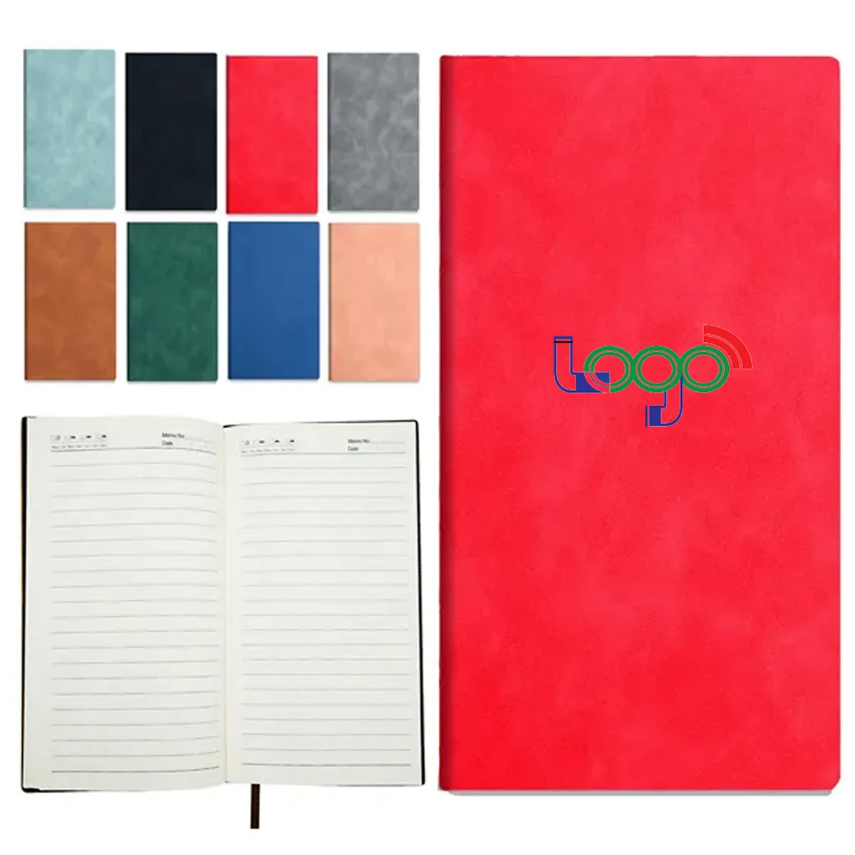 A6 Journal with PU Cover and Ribbon Markers 1