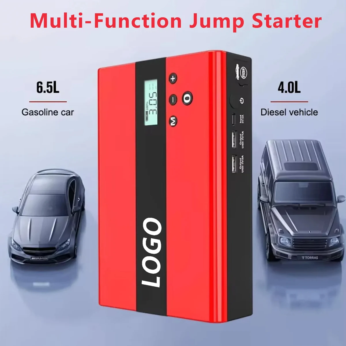 Portable Car Jump Starter with Air Compressor 1