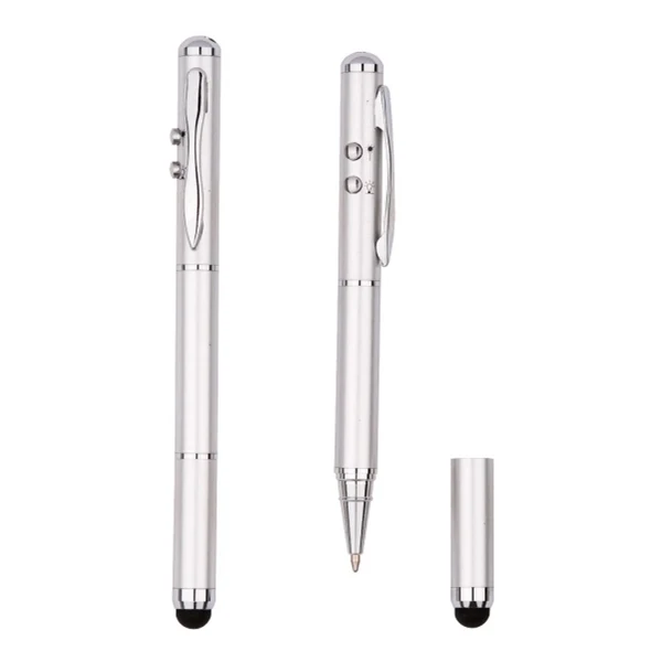 Metal pen with Capacitive Stylus, Laser Pointer & Light 1