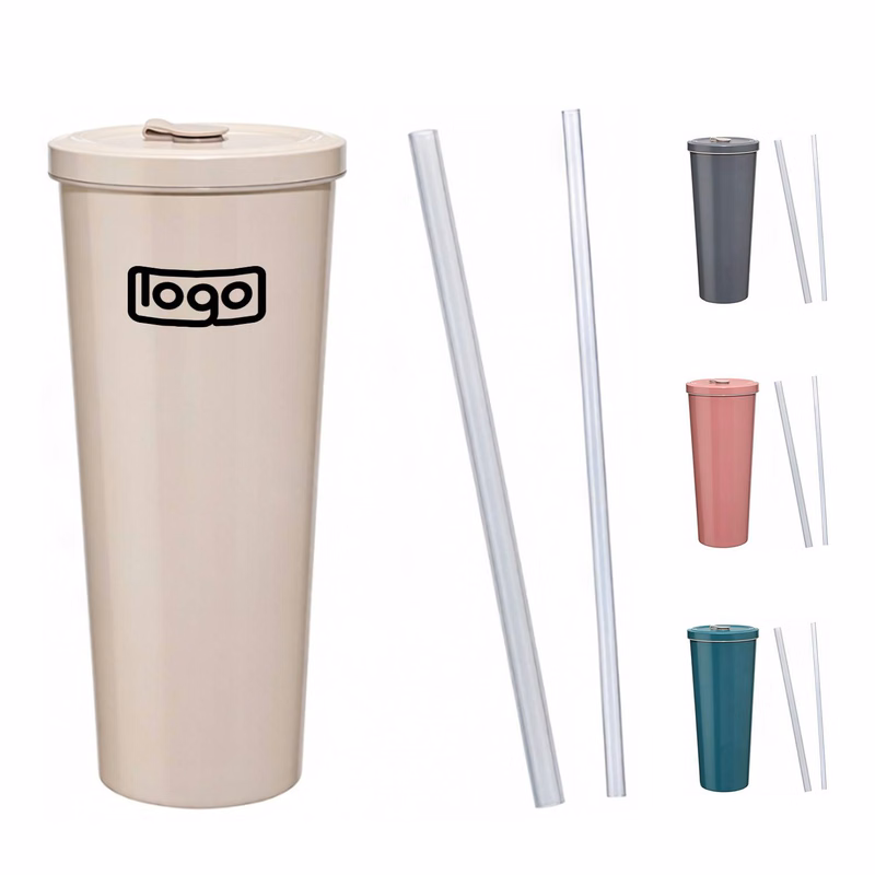 25oz Ceramic Lined Stainless Steel Vacuum Tumbler with Straw