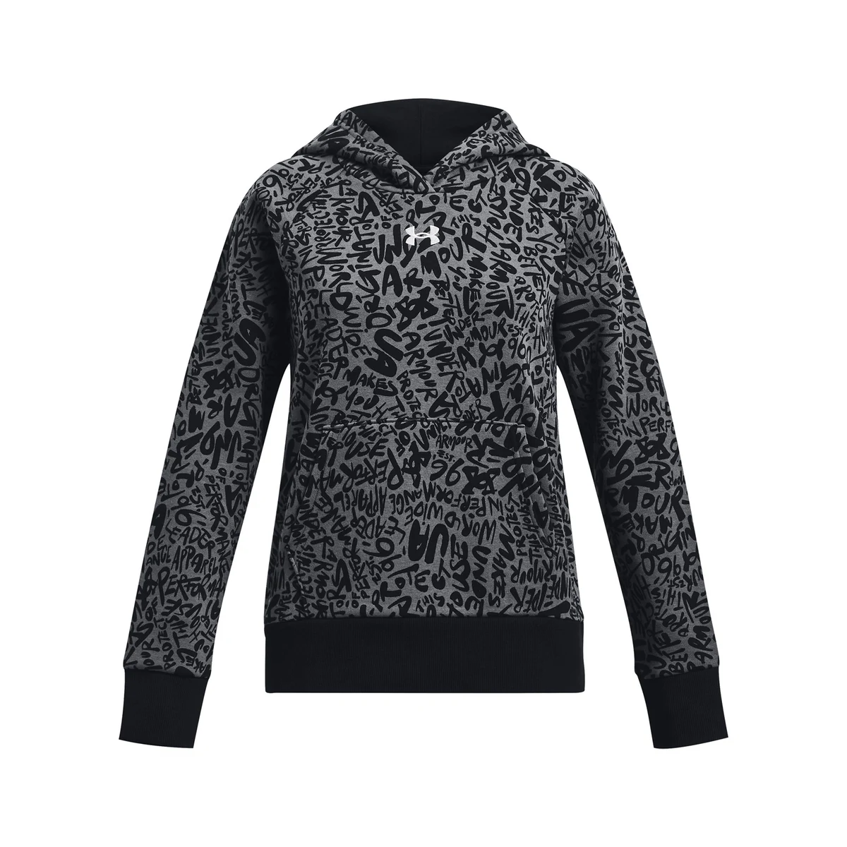 UA Rival Fleece Printed Girls' Hoodie, custom hoodie or sweatshirt with logo imprint 1