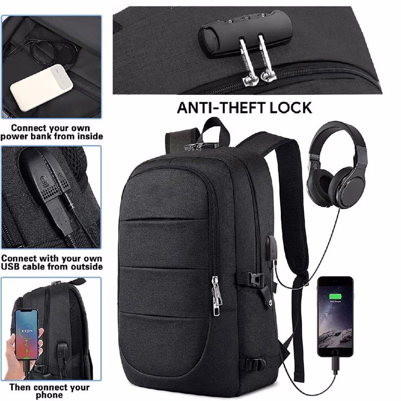 Travel Laptop Backpack 17.3Inch Anti Theft
