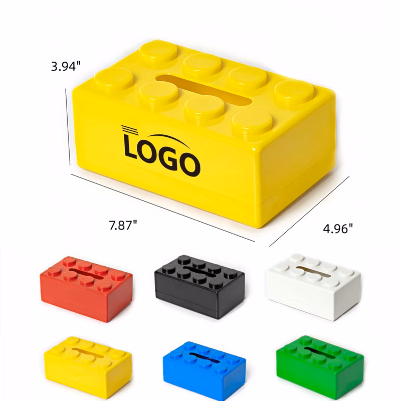 ABS Building Block Tissue Box Organizer