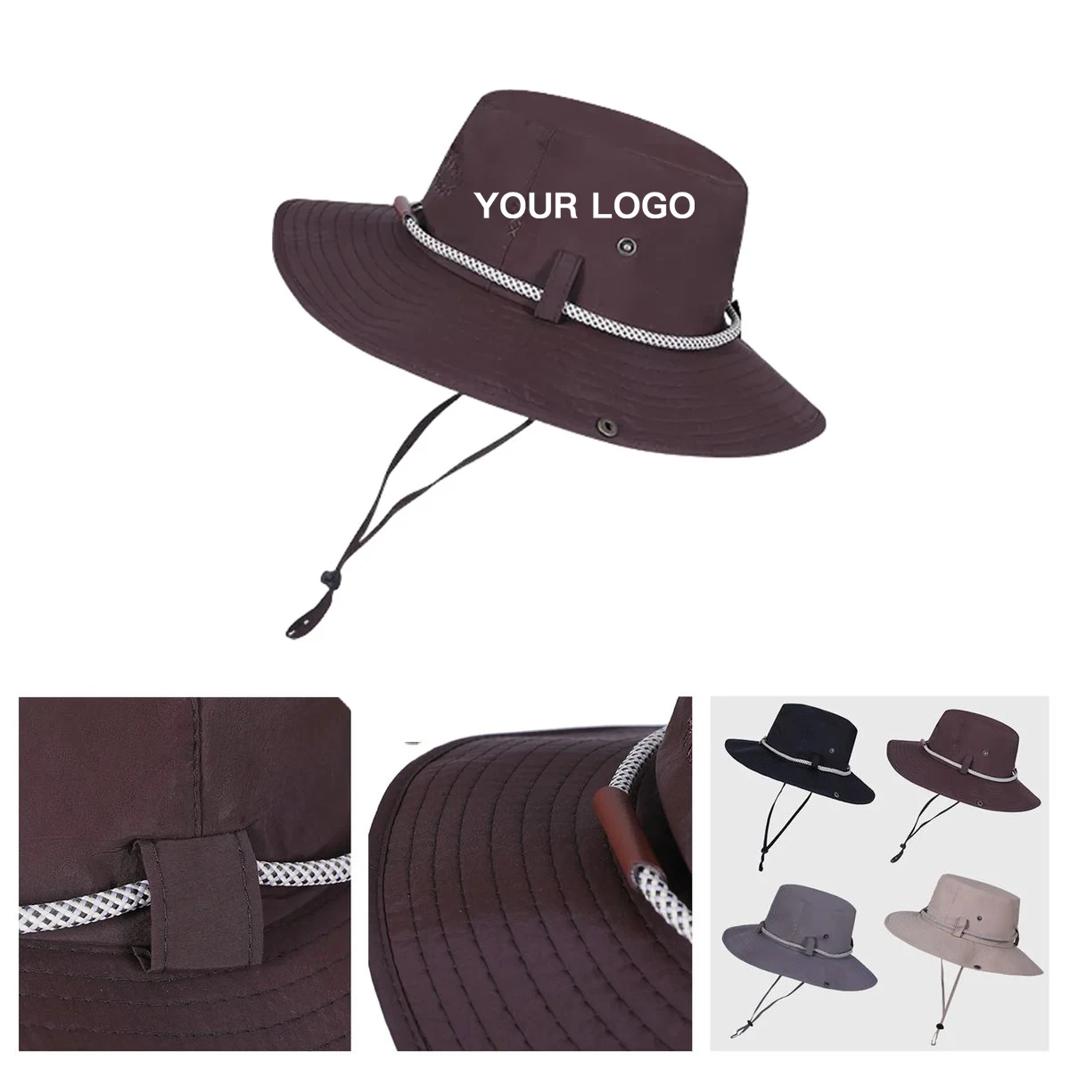 Wide Brim Cowboy Hat For Hiking And Fishing 1